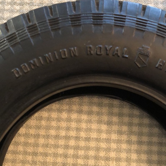 Vintage 1950’s Dominion Royal Tire Ashtray Dark Orange Amber Glass Insert - #457 - Picture 5 of 12